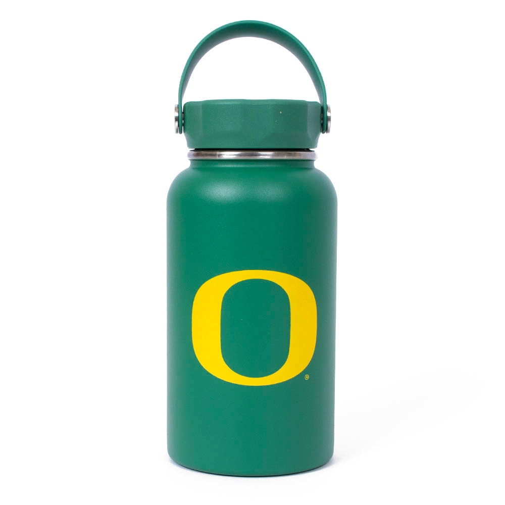 Neil, Green, Water Bottles, Metal, Home & Auto, 20 ounce, Double Walled, Stainless Steel, Tonal, University of Oregon, 960302